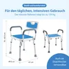 Safe Age Duschstuhl mit Abnehmbarer Rückenlehne und Produktbild-Vorschau 10