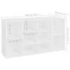 vidaXL Panca per scarpe bianca 103x30x55 cm Materiale a Anteprima dell’immagine prodotto 8