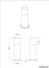 TRIO-Leuchten Pfosten HOOSIC DH 12x30 cm grau Produktbild-Vorschau 13
