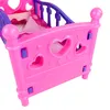Puppenbett Mit Karussell-Bettdecke Und Kissen Gross Rosa Produktbild-Vorschau 7
