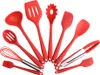 CANDeal Rot Silikon Küchenhelfer Set, 10 Stück Produktbild-Vorschau 1