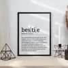 bestie Poster Definition - Beste Freundin Geschenk Produktbild-Vorschau 4