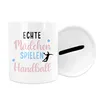 Echte Mädchen spielen Handball Spardose Handballerin Produktbild-Vorschau 3