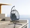 ALEOS. Rattan Geflecht Korb Hängesessel mit Gestell Produktbild-Vorschau 6