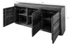 MASSIVMOEBEL24 Sideboard Sheesham 185x40x80 walnuss Produktbild-Vorschau 10