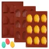 set de 3 moules à madeleine en silicone sans BPA, en forme Voir les images du produit 1