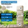 4rain récupérateur d'eau mural SLIM 330L sable avec robinet Voir les images du produit 4