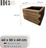 HolzGarden Drevený Kvetináč 40x30x40 cm Impregnovaný Farbe: Náhľad obrázku produktu 2