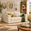 3-in-1 Schlafsofa, 170x90x60cm Cremeweiß, 2-Sitzer Produktbild-Vorschau 1