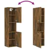 vidaXL Mobile da bagno in rovere fumé 30x30x130 cm Anteprima dell’immagine prodotto 10