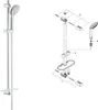 Grohe Euphoria Brausestangenset 900mm "N", chrom, 1 Stk. Produktbild-Vorschau 12