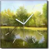 Coloray Uhr auf Leinwand 30x30 cm Wand Uhr Dekoration Produktbild-Vorschau 1