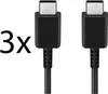 3x Typ-C Schnell-Ladekabel für Original Samsung Galaxy M20 Produktbild-Vorschau 1