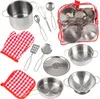 Kindergeschirr-Set mit Kochzubehör und Rucksack – Produktbild-Vorschau 9