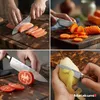 Matakumi  4dílná sada nožů v damascénském stylu – sada nožů Náhled obrázku produktu 2