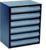 Kleinteilemagazin B357xT255xH435mm galvanisiertes Stahlbl.6 Produktbild-Vorschau 3