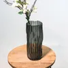Design Blumenvase aus Glas Hugo Ø 12 x 30cm - smoke Produktbild-Vorschau 1