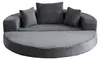 2-in-1 Schlafsofa in Grau – Halbrundes Sofa verwandelt sich Produktbild-Vorschau 9