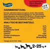 A product information graphic showing ingredients and nutritional analysis for dog treats. Náhľad obrázku produktu