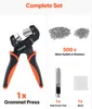 VEVOR Ösenzange Set mit 500 tlg. Ø12mm-Ösen Magnetische Produktbild-Vorschau 3