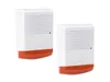 2er Set Dummy Sirene blinkende LED IP44 Batteriebetrieb Produktbild-Vorschau 2