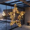 LED hviezda z kovu, čierna, s efektom blikania, určená na Náhľad obrázku produktu 7