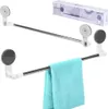 Držák na ručníky - 60 cm - Bez vrtání - Nerez - Věšák na Náhled obrázku produktu 8