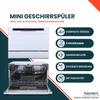 homeX GST6AD-W Tischgeschirrspüler, Mini Geschirrspüler - 6 Produktbild-Vorschau 2