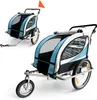 SAMAX 360° drehbarer Fahrradanhänger 2in1 Jogger - in Blau Produktbild-Vorschau 1