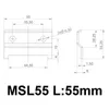 Set de suspensions d'armoires-4⨯ Blanc Support mural & 55mm Voir les images du produit 3