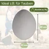 6x Legeeier Kunsteier Nesteier für Hühner Gipseier für Produktbild-Vorschau 2