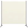 vidaXL 1 pezzo divisorio bianco crema 175x180 cm - Divisori Anteprima dell’immagine prodotto 2