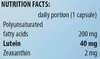 A close-up of a nutrition facts label. Náhľad obrázku produktu