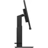 Side view of a black computer monitor on a stand against a white background. Produktbild-Vorschau