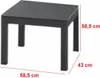 Keter Lounge Set Emma 9-częściowy, fotel + sofa + stolik + Podgląd zdjęcia produktu 11
