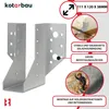 KOTARBAU® 25er Set Balkenschuh  38 x 110 mm Holzverbinder Produktbild-Vorschau 4