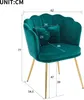 okwish Jídelní židle, čalouněná židle (1 ks), sametová Náhled obrázku produktu 6