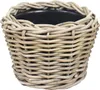 Trockentopf Rattan Grau d24h18 cm Split Van der Leeden Produktbild-Vorschau 1
