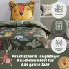 Kinderbettwäsche mit Ohren grünes Motiv mit Dschungel und Produktbild-Vorschau 5