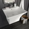 vidaXL Umývadlo na stenu keramické biele 500 x 450 x 410 mm Náhľad obrázku produktu 2