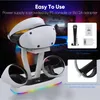 PS VR2 Lade-Station mit LED – Magnetische Halterung für Produktbild-Vorschau 4