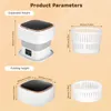 Přenosná mini pračka – 10 l – skládací – ultrazvuková – Náhled obrázku produktu 7