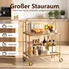 carrello da portata a 2 livelli in acciaio inox 68×40×80 cm Anteprima dell’immagine prodotto 8
