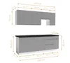 AX LIVING Aquileia Küchenzeile 240 cm – Grau Fronten mit Produktbild-Vorschau 6