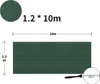 Diagram showing the dimensions and a sample of the dark green shade net. Náhled obrázku produktu