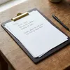 Clipboard drewniany ORZECH podkładka A4 ze ZŁOTYM klipsem Podgląd zdjęcia produktu 8