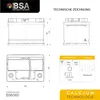 BSA Autobatterie 65 Ah 12V Starterbatterie Batterie ersetzt Produktbild-Vorschau 4