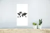 MuchoWow® Poster Weltkarte - Gold - Schwarz - Windrose Produktbild-Vorschau 5