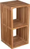Teakregal 2 Fächer Outdoor 80x40x40 cm Produktbild-Vorschau 1