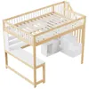 Lit mezzanine 140 x 200 cm en pin, structure en bois avec Voir les images du produit 6